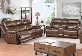 Though the cushions are sleek, it showcases wide and broad seats and hand rests. Buy Kent Chestnut Leather Dual Power Reclining Sofa Console Loveseat Part 17ps 17pl Badcock More