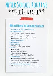 after school routine free printable smashed peas carrots