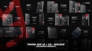Phone App Presentation Dark Mockup Video Video In 2020 Mockup Phone Apps After Effects Templates