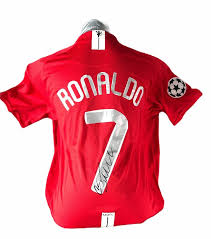 Cristiano ronaldo signed manchester united jersey premier. Cristiano Ronaldo Manchester United Champions League Shirt Signed 1