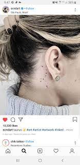 I Want The Aquarius Constellation Aquarius Tattoo Tattoos Behind Ear Tattoo