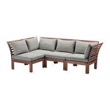 Applaro Modular Corner Sofa 3 Seat Outdoor Brown Stained Hallo Black Black Ikea Ikea Garden Furniture Outdoor Lounge Furniture Modular Sofa