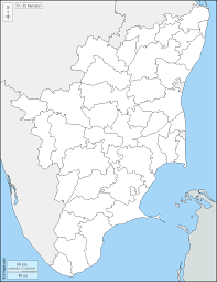 The bordering states are kerala to the west, karnataka to the north west and andhra pradesh to the north. Tamil Nadu Free Map Free Blank Map Free Outline Map Free Base Map Boundaries Districts