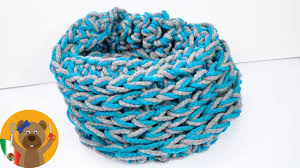 The harris beanie (puff stitch) crochet pattern by kara wilson. Tejido Con Los Dedos Bufanda Loop Gruesa A Dos Colores Facil Y Super Rapido Youtube