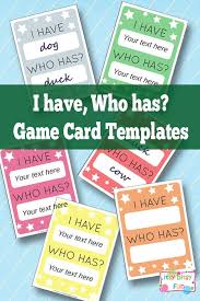 I Have Who Has Template Learning Games For Kids Itsybitsyfun Com Learning Games For Kids Classroom Games Learning Games