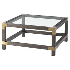 Shop with afterpay on eligible items. Theodore Alexander Modern Morrison Small Square Brown Wood Coffee Table 31 W 40 W Kathy Kuo Home