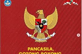 C garuda pancasila g akulah pendukungmu g patriot proklamasi f g c sedia berkorban untukmu c f c pancasila dasar negara, c f c rakyat adil makmur sentosa, dm g pribadi bangsaku. Makna Yang Terkandung Pada Perisai Garuda Pancasila