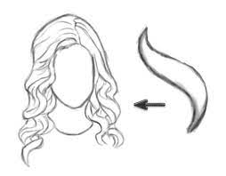Curly Hair Drawing How To Draw Hair Drawing Tutorial