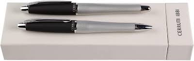 The focus pen from cerruti 1881 is a very modern pen with straight lines. Amazon Com Cerruti 1881 Pen Set Oat Chrome Ballpoint And Fountain Pen Writing Instruments Gift Case Office Products