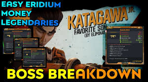 Borderlands 3 Boss Breakdown Katagawa Jr Easy Eridium Money And Legendaries Youtube