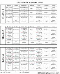 p90x workout schedule printable
