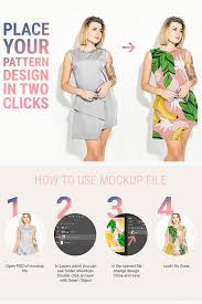 Woman S Fashion Mockup Bundle For Pattern Designers Dress Mockups With Real Studio Photos And Beautiful Woman Model On I Clothing Mockup Behance Design Design