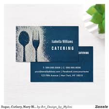 Get inspired by 384 professionally designed restaurants business cards templates. Sugar Fork Navy Blue Catering Restaurant Business Card Zazzle Com Restaurant Business Cards Business Card Branding Business Card Minimalist