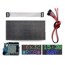 Elecrow 16x32 Rgb Led Matrix Panel Para Arduino Controlador Rtc Chip Kit Diy Del Envio Libre Led Matrix Diy Kits Rgb Led