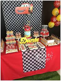 Birthday Party Theme Ideas For 6 Year Old Boy Cars Disney Movie Birthday Party Ideas Photo 6 Of 27 Cars Theme Birthday Party Cars Birthday Party Disney Disney Cars Birthday