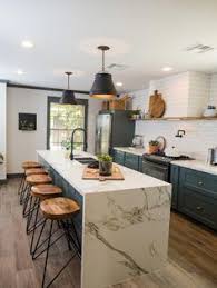Weathered coastal gray rooms coastal weathered gray kitchen gray cabinetry paired with a kitchen design: 190 Blue Cabinets Ideas Kitchen Inspirations Kitchen Design Blue Cabinets