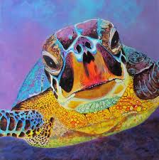 Sea Turtle in Grand Cayman Painting by Susan Duxter - Pixels