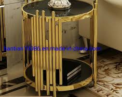 Small stainless steel chef's table. China Round Stainless Steel Coffee Table Living Room Furniture Narrow Nordic Gold Side Table China Coffee Table Wedding Table