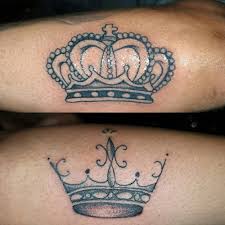 Small crown tattoos on hand. 30 Top Design Ideas For Couple King And Queen Tattoos