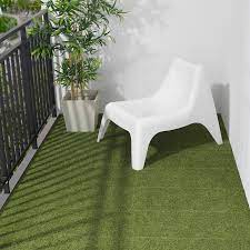 This artificial turf looks like real grass and is great for landscaping. Runnen Floor Decking Outdoor Artificial Grass Ikea