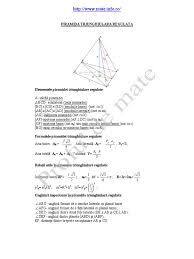 Lungimea muchiei bazei mici este. Mate Info Ro 4 Piramida Triunghiulara Regulata