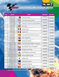 Jadwal motogp trans7 jadwal highlight motogp trans7 dan jam tayang siaran langsung dan klasemen terengkap. Jadwal Lengkap Kualifikasi Dan Siaran Langsung Motogp 2014 Trans7 Saphire Projekt