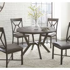 Steve Silver Alamo Round Dining Table In Distressed Gray With Images Dining Table Round Dining Table Contemporary Dining Room Design
