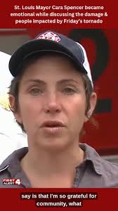 On Tuesday afternoon, St. Louis Mayor Cara Spencer shared her experience  visiting those impacted by Friday's tornado. Ways you can help or receive  help >> www.firstalert4.com/stormresources