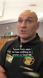 Tyson Fury says he has nothing to prove vs Usyk 👀 The Gypsy King speaks  ahead of his delayed fight against Oleksandr Usyk for the undisputed  heavyweight championship but doesn't think he's