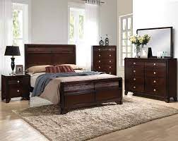 The cherry bedroom set features a simple square detailing throughout and comes in a cherry wood finish. Bedroom Sets From Only 198 American Freight