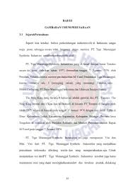 Merupakan anak perusahan dari grup a rgo manunggal yang bergerak dibidang developer pada tahun 1993. Bab Iii Gambaran Umum Perusahaan Seperti Kita Ketahui Bahwa Perkembangan Industritextile Di Indonesia Sangat
