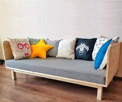 Here are pallets again to say hello to creativity, stacked to build an alluring design of 2 seater sofa that will rock at any outdoor. Small And Cute Homemade Modern Diy Sofa Minimum Tools 12 Steps With Pictures Instructables