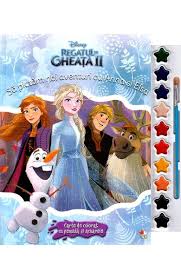 Anna si elsa surori de colorat. Disney Regatul De Gheata Ii Sa Pictam Noi Aventuri Cu Anna Si Elsa Carte De Colorat Libris