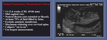 normal values for the nuchal translucency and technique for