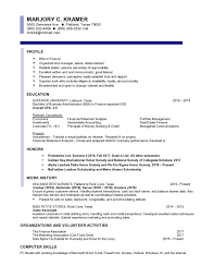 Finance Entry Level Resume Samples Templates Vault Com
