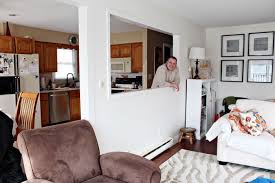 Once done, have a friend help you lift and remove the wall. Living Room Cutout Before Living Room Windows Open Concept Kitchen Living Room Open Plan Kitchen Living Room