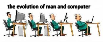 The Evolution Of Man And Computer Evolution Funny Funny Images