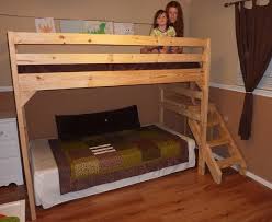 I build and share smart, stylish diy projects. Loft Bed With Staircase Ana White