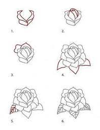 How To Draw A Classic Tattoo Style Rose Ehow Flower Drawing Drawing Tutorial Roses Drawing