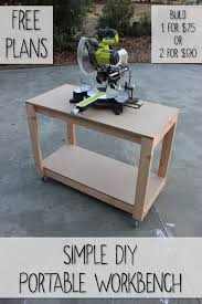 A good portable workbench is the foundation of efficient onsite work. Easy Portable Workbench Plans Rogue Engineer Portable Workbench Workbench Plans Diy Diy Workbench