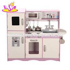 China 2020 New Released Wooden Kids Kitchen Play Set In Pink W10c501 China Play Kitchen Set And Woodne Play Kitchen Set Price