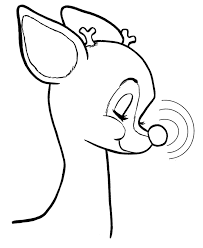 Rudolph Reindeer Coloring Sheet Rudolph The Reindeer Is Happy Rudolph Coloring Pages Reindeer Drawing Coloring Pages