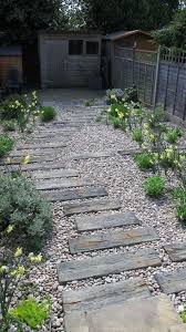 We Created This Barnet Garden Last Autumn In And When We Visited This Week The Daffodils Were Looking Stone Garden Paths Rock Garden Landscaping Rustic Gardens