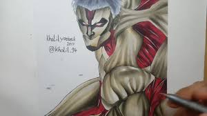 Drawing Armored Titan Attack On Titan Season 2 Youtube