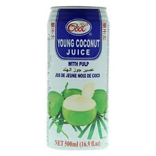 Young coconut juice, water, coconut . Buy Ice Cool Young Coconut Juice With Pulp 500ml Online Shop Beverages On Carrefour Uae