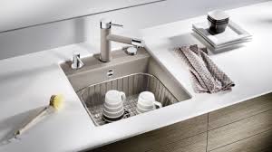 However, there are no hard and fast rules on how far your soap dispenser should be from the kitchen faucet. Integrated Soap Dispenser For Washing Up At The Sink Blanco