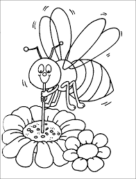 Free printable bee coloring pages. Honey Bee Pictures For Kids Coloring Home