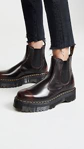 Balance function with fashion in this heeled chelsea boot from dr. Dr Martens 2976 Quad Chelsea Boots Shopbop Docmartensoutfits Chelsea Boots Chelsea Boots Outfit Boots