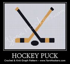Hockey Puck Afghan Crochet Graph Pattern Chart Knitting