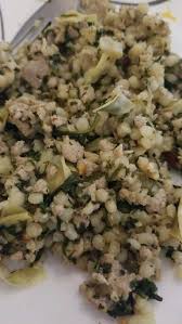 Clean And Easy Cous Cous Spinach Artichoke Turkey Single Skillet Meal Ground Turkey 3 C Frozen Spinach Ca Frozen Spinach Skillet Meals Spinach Artichoke